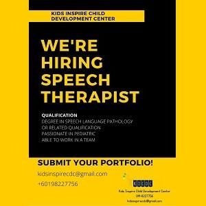 Speech Therapist @ Kids Inspire Child Development Center, Kulai, Johor