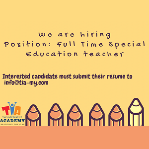 Special Education Teacher & Assistant Special Education Teacher @ The Integrative Academy