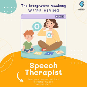Speech Therapist @ The Integrative Academy, Suite Enesta Kepong