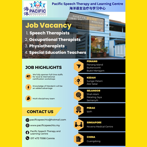 Speech Therapist, Occupational Therapist & Teacher @ Pacific Speech Therapy & Learning Centre