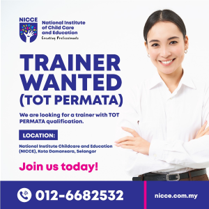 Trainer with TOT PERMATA Certification @ NICCE, Kota Damansara