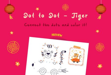 Numbers - Dot to Dot - Tiger (Chinese New Year 2022)