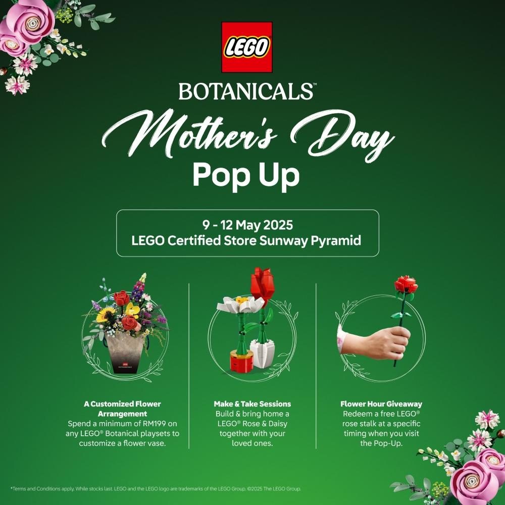 Celebration with Gifts Built to Last: LEGO® Mother’s Day Pop-Up Charms Families at Sunway Pyramid