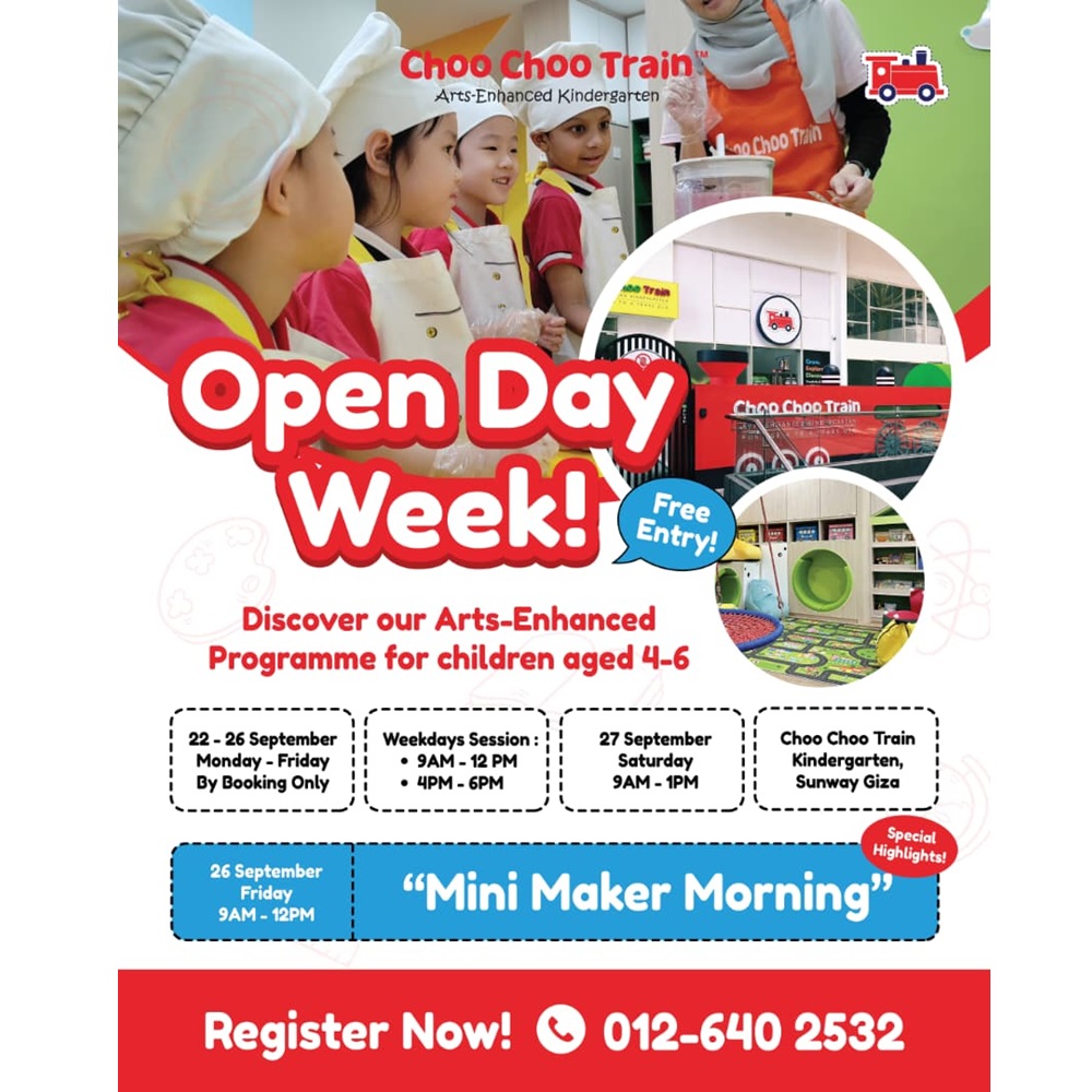 Open Day @ Choo Choo Train Kindergarten, Sunway Giza (Kota Damansara)