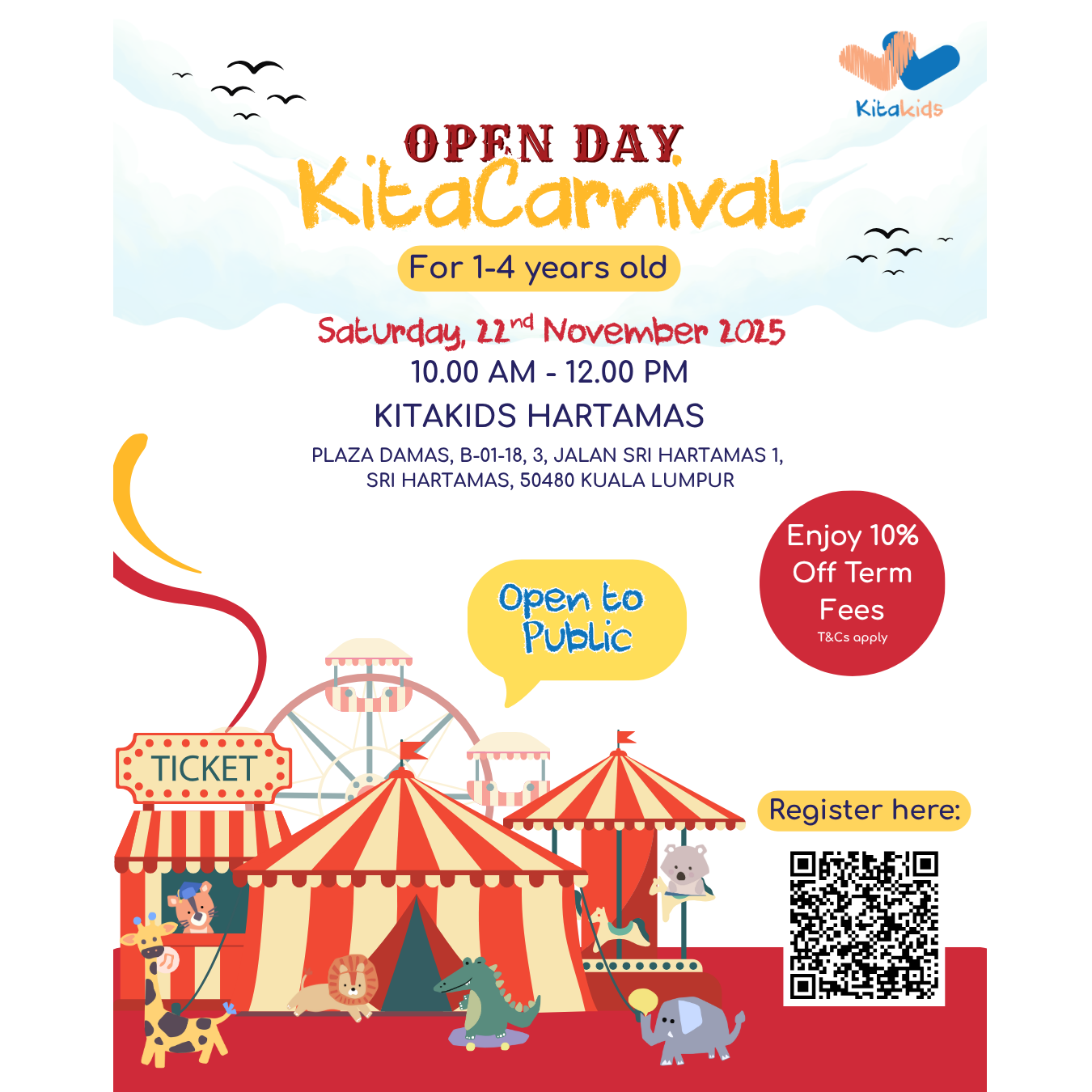 KitaCarnival Open Day @ Kitakids Hartamas