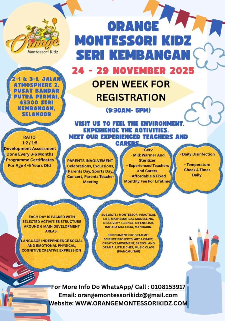 Orange Montessori Kidz, Seri Kembangan