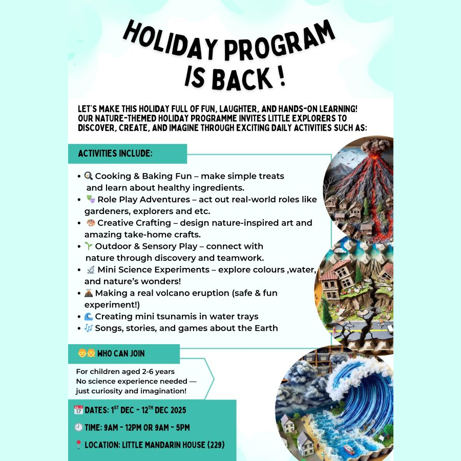 Holiday Program @ Little Mandarin House, Bangsar