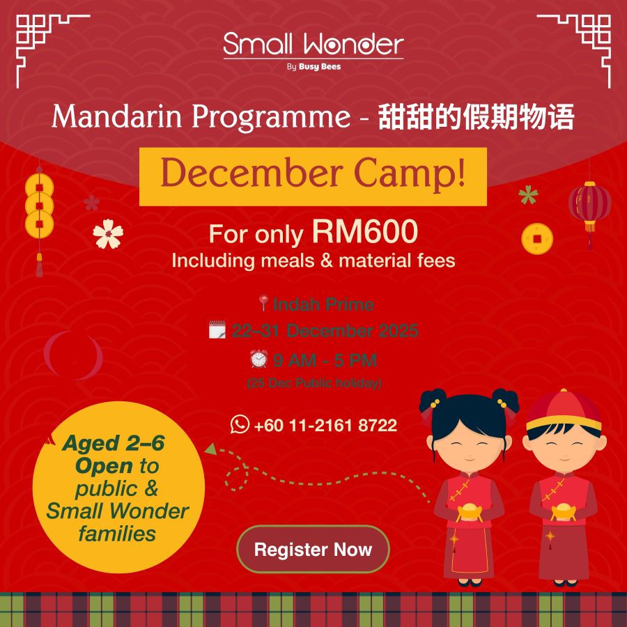 December Camp! Mandarin Programme-甜甜的假期物语 @ Small Wonder Malaysia, Indah Prime, Johor