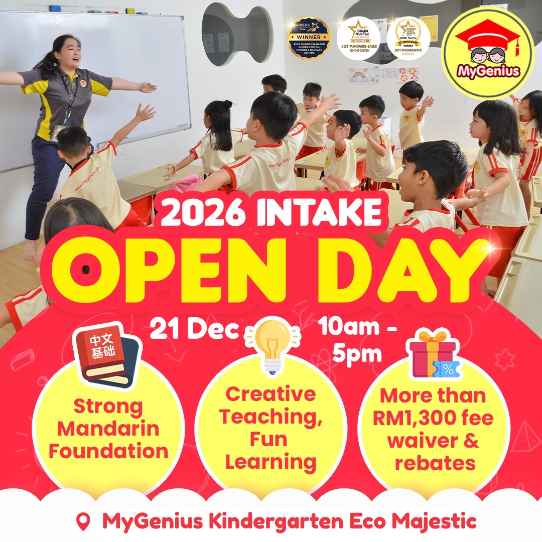2026 Intake Open Day @ MyGenius Kindergarten, Eco Majestic, Semenyih