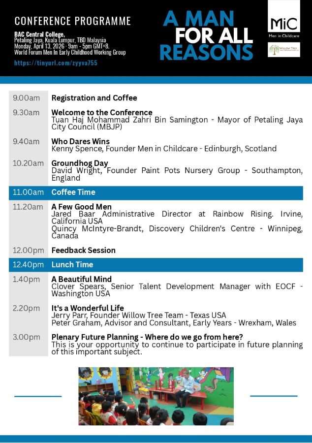 World Forum Pre-Conference: Men in Early Childhood