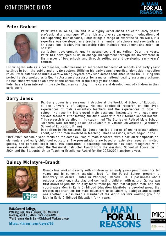 World Forum Pre-Conference: Men in Early Childhood