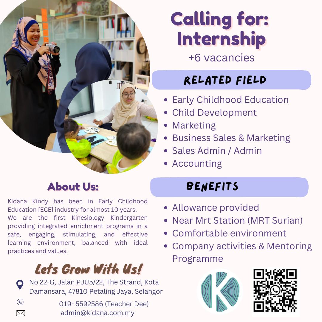 Internship @ Tadika & Taska Kidana, Kota Damansara