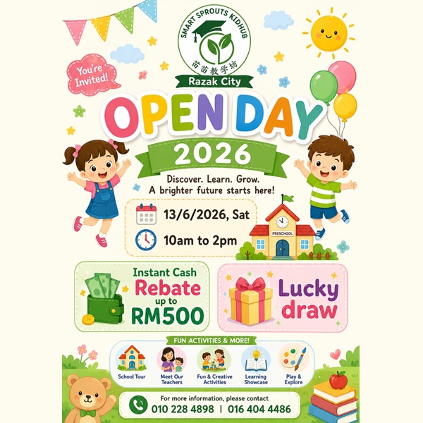 Open Day 2026 @ Smart Sprouts Kidhub – Sungai Besi, Razak City Residence (KL)