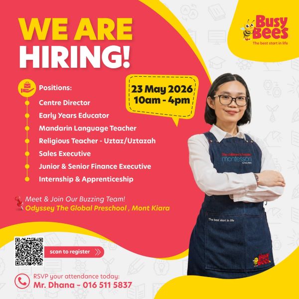 Open Interview Day @ Odyssey, The Global Preschool (Mont Kiara)