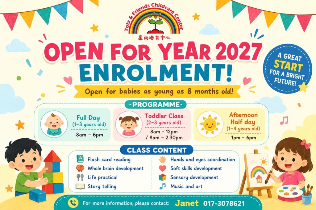 Tots & Friends Child Care Centre, Jenjarom